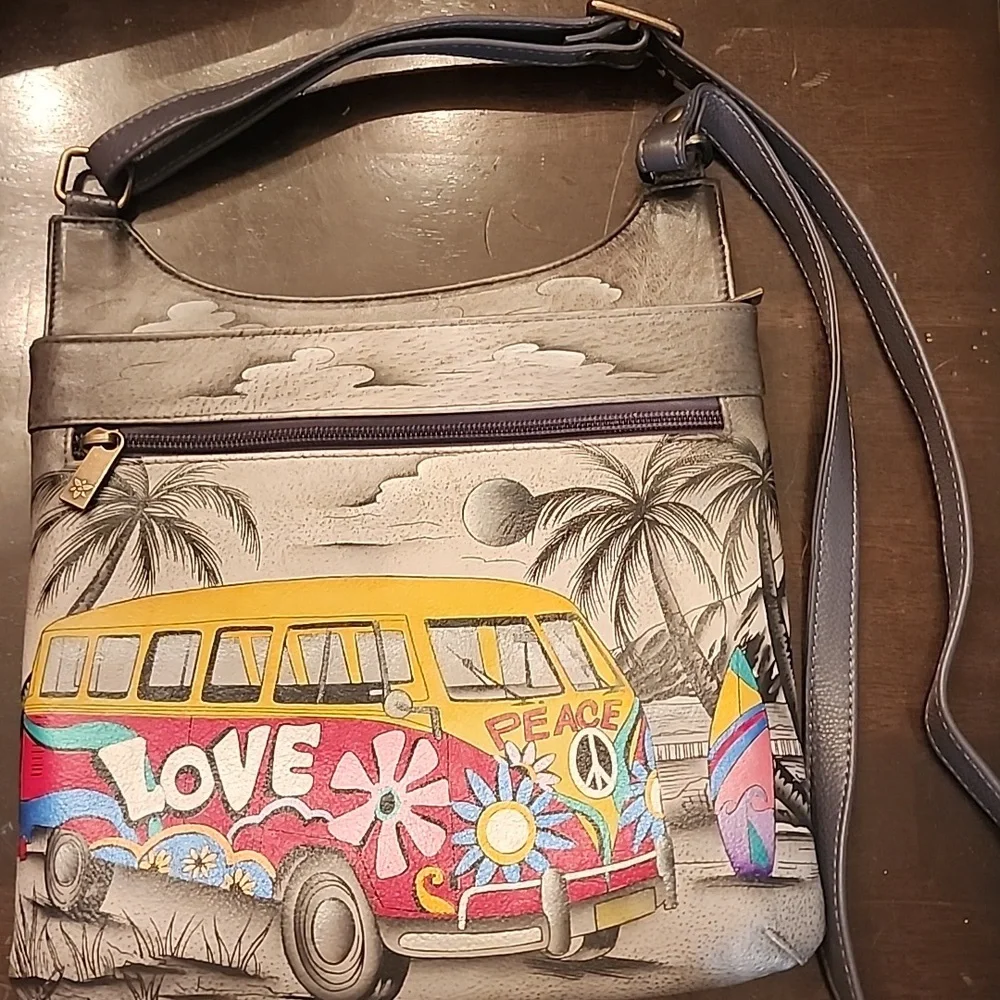 Anushcka Hobo NWOT Leather Happy Camper - Picture 6 of 6